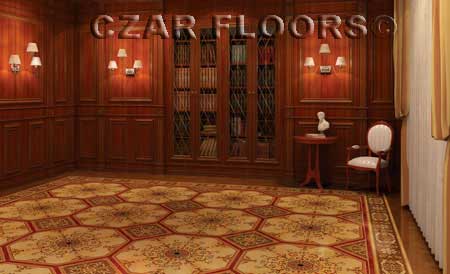 337: Custom Library Inlay floor