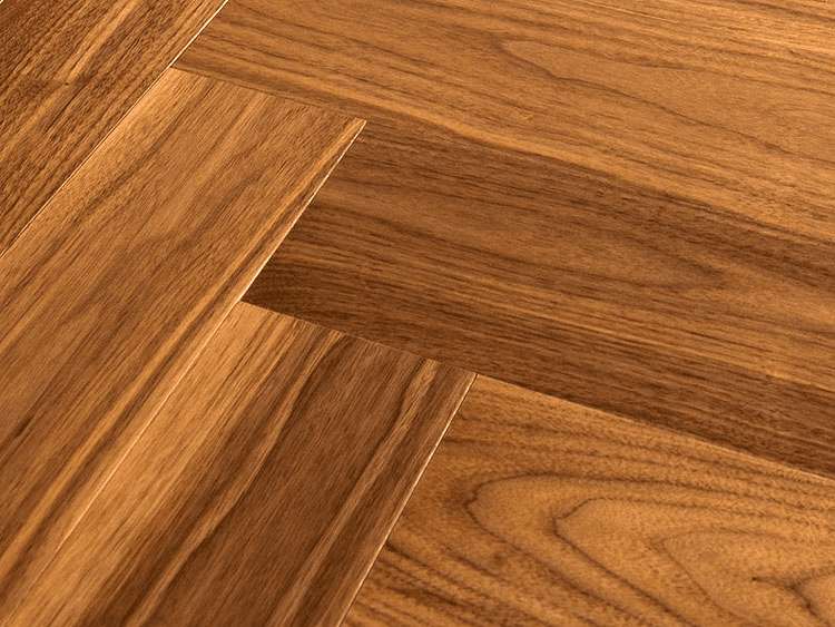 American Walnut herringbone floors