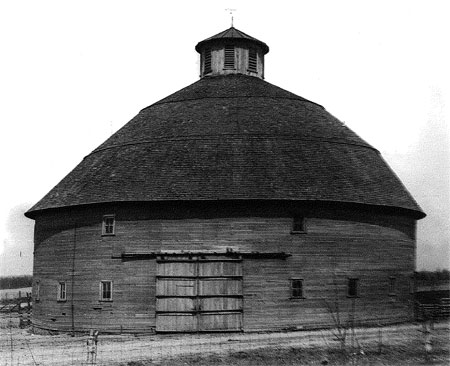 The original Barn Picture for the custom hardwood medallion