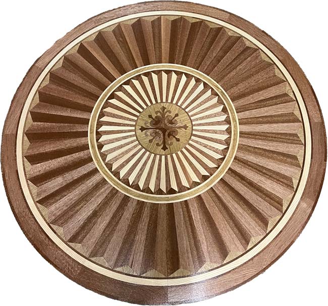 680: R101 wood medallion example