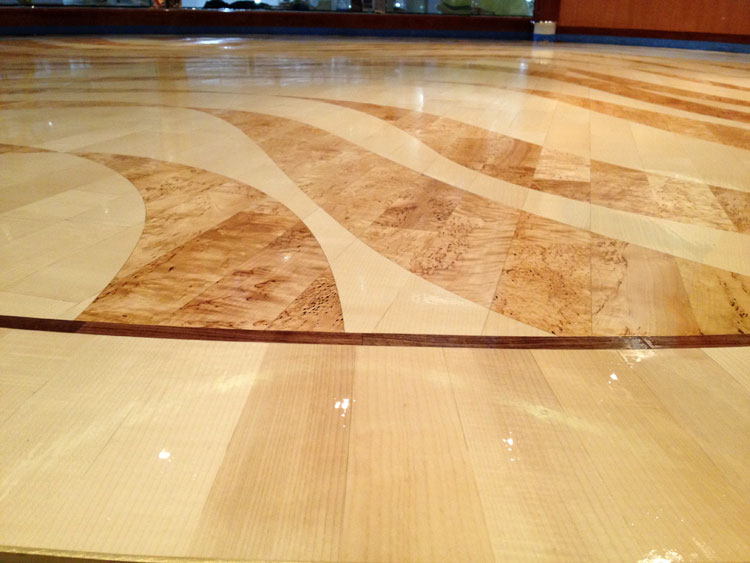 Custom Flooring Floor Design And Stone Wood Inlays Patterns