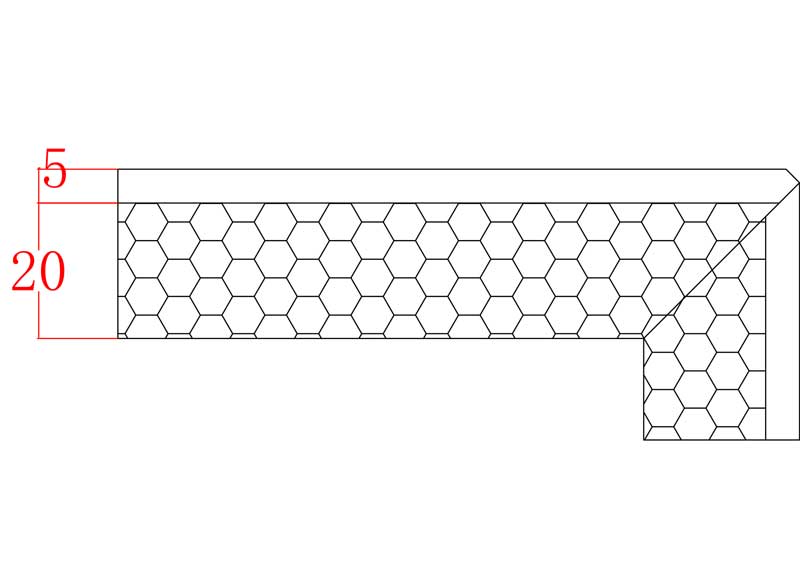 Edging for marble medallion
