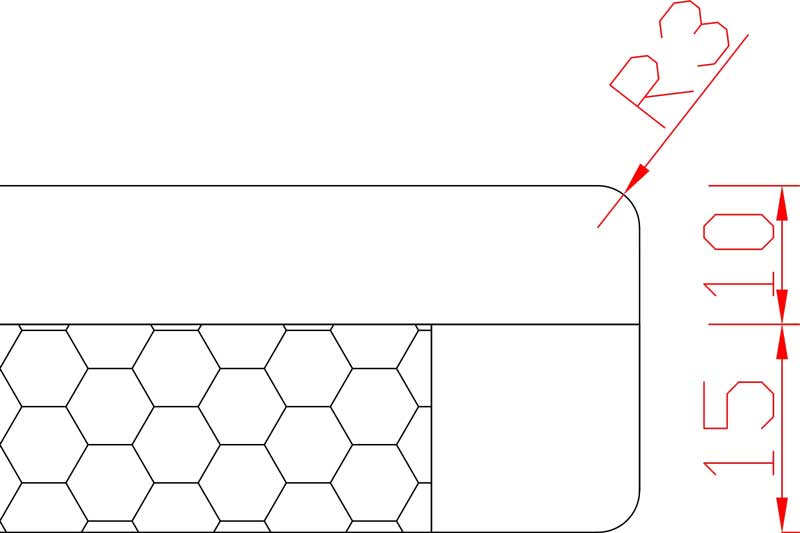 Edging for marble medallion