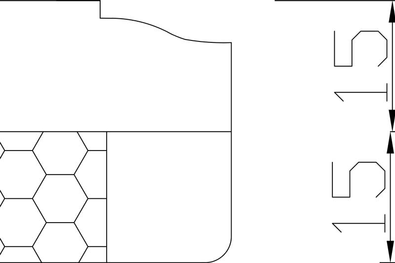 Edging for marble medallion
