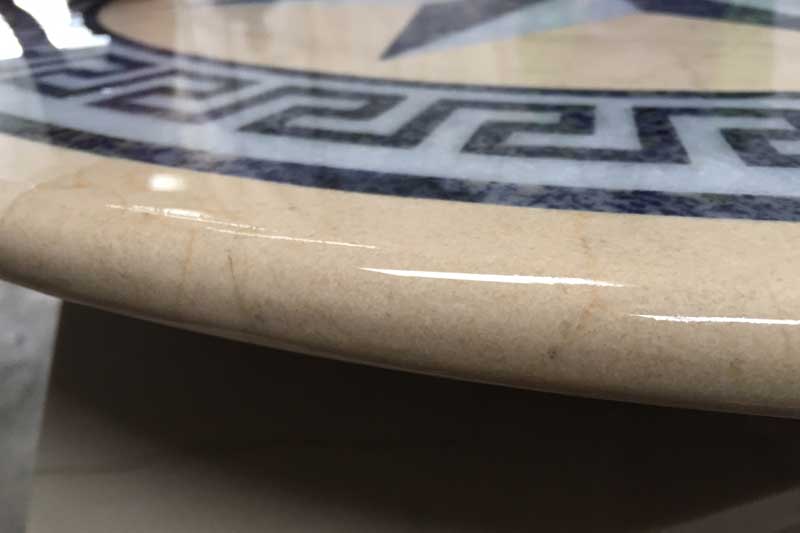 Edging for marble medallion