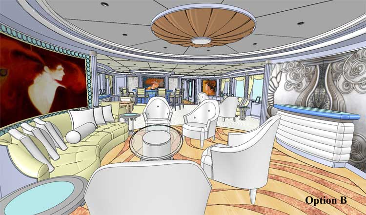 Designer drawing of the custom yacht wood floor 