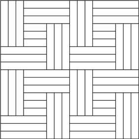 695: Haddon Hall parquet drawing