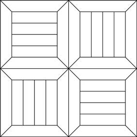 718: Monticello Parquet Drawing