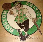 ID:398; Boston Celtics Inlay with pigmented wood