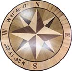 ID:659; Custom Nautical medallion with coordinates