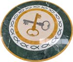 ID:646; Custom marble medallion St.Peter