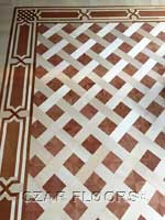 ID:473; Grid parquet and border with maple and merbau