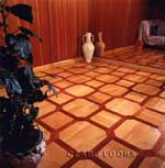 ID:451; White Oak and Bloodwood parquet
