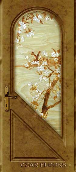 Door with Marquetry insert