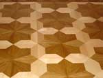 ID:147; Modification of M2 Parquet pattern: white oak with maple border