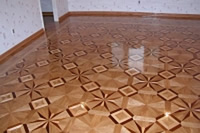 Gorgeous combination of artistic MX10 parquet surrounded by B6 border and M2 parquet - ID:57