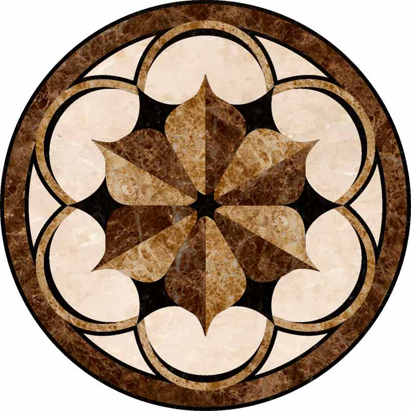 Charles-Marble Marble Floor Medallion