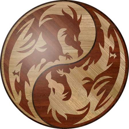 Dragons Wood Floor Medallion