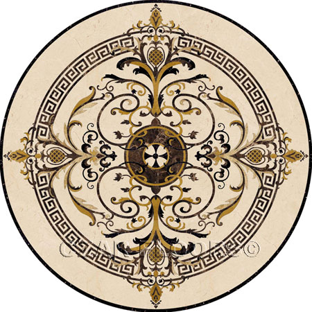 Galicia Marble Floor Medallion