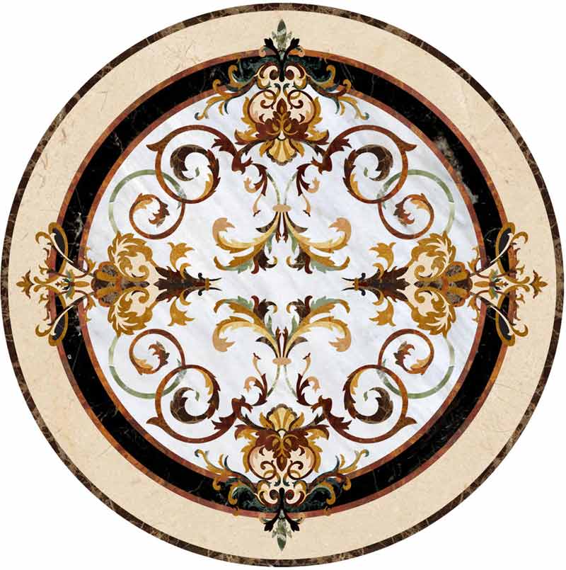 Rafael Marble Floor Medallion