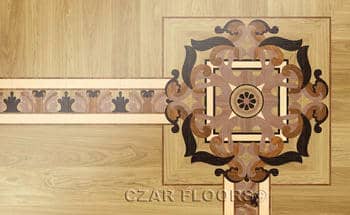 Flooring inlay: B15 Wood Border
