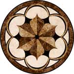 Flooring inlay:  Charles-Marble Stone Medallion