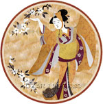 Flooring inlay:  Sakura Stone Medallion