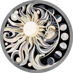 Flooring inlay:  Luna Stone Medallion