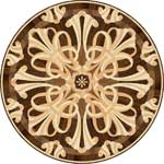 Flooring inlay:  Milan Wood Medallion