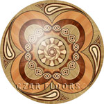 Flooring inlay: P15 Wood Medallion