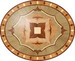 Flooring inlay: P27 Wood Medallion