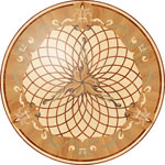 Flooring inlay: P36 Wood Medallion