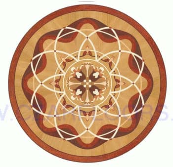 Flooring inlay: P38 Wood Medallion
