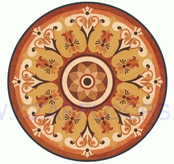 Flooring inlay: P41 Wood Medallion