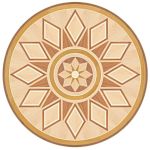 Flooring inlay: P42 Wood Medallion