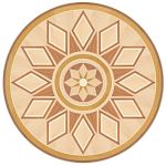 Flooring inlay: P42 Wood Medallion