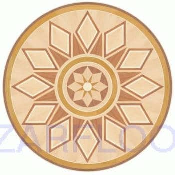 Flooring inlay: P42 Wood Medallion