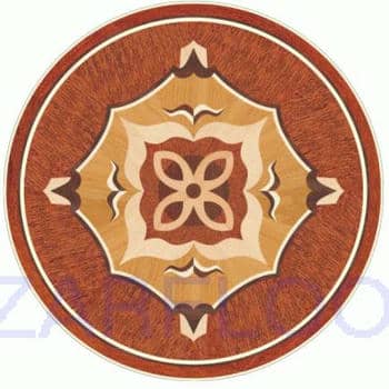 Flooring inlay: P43 Wood Medallion