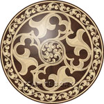 Flooring inlay: R98 Wood Medallion