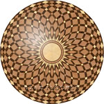 Flooring inlay: R17 Wood Medallion