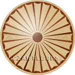 Flooring inlay:  R25 Wood Medallion