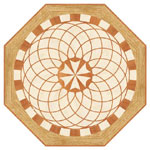 Flooring inlay: R27 Wood Medallion