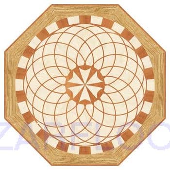 Flooring inlay: R27 Wood Medallion