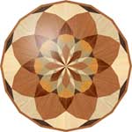 Flooring inlay: R37 Wood Medallion