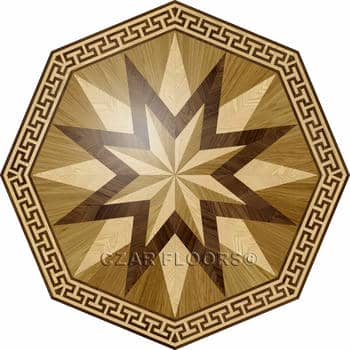 Flooring inlay: R4 Wood Medallion
