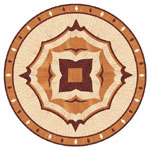 Flooring inlay: R46 Wood Medallion