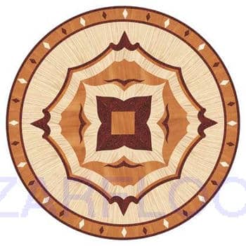 Flooring inlay: R46 Wood Medallion