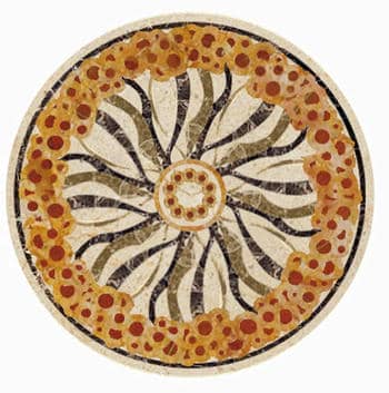 Flooring inlay: Neuron Stone Medallion