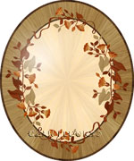 Flooring inlay: R52 Wood Medallion