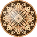 Flooring inlay: R77 Wood Medallion